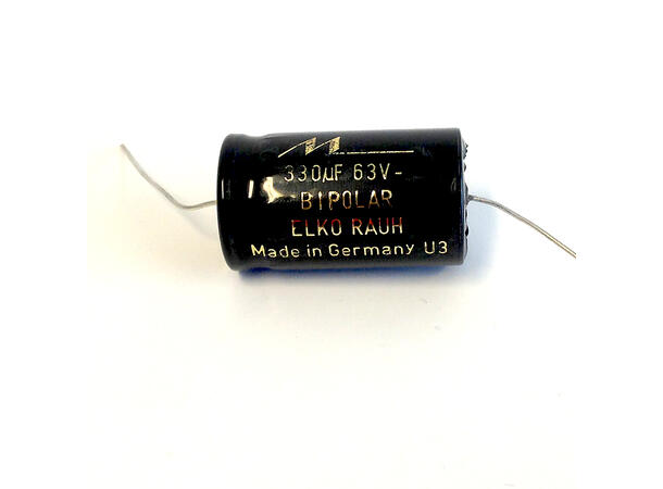 Mundorf elektrolytt kondensator 330µF 330µF/63V bipolar,  Made in Germany 